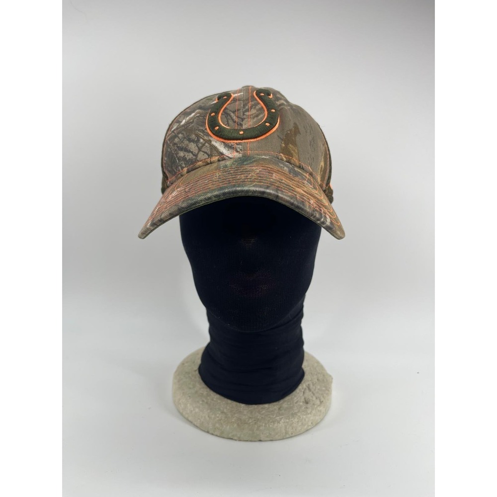 New Era 39THIRTY Indianapolis Colts Realtree Camo Mesh Stretch Fit Hat S/M